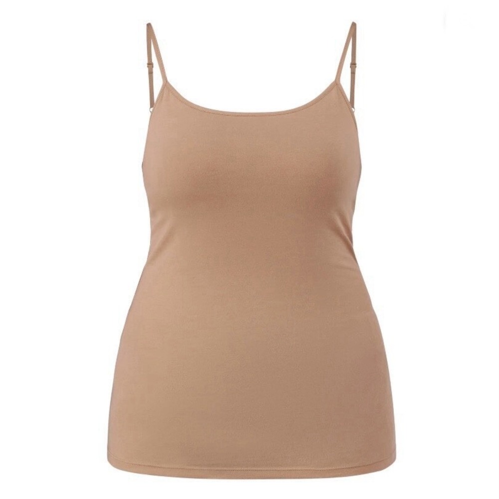 No Boundaries Shelf Bra Cami Top XXS 00 New with Tags Hot Cocoa Removable Pads
